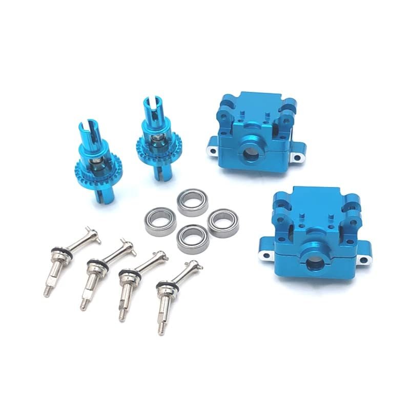 284131 K969 K979 K989 K999 P929 P939 RC Car Metal Modification Parts Upgrade Gearbox, Differential Dog Bone and Other Kit ( Color : Blue )