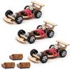 Pica Toys Wooden 2.4Ghz Wireless Remote Control Racing Car Kit F1 - Science Project for for Kids,Students,Education,School Model Car Kit to Build Experiment (3 Pack of Red) view 1
