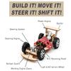 Pica Toys Wooden 2.4Ghz Wireless Remote Control Racing Car Kit F1 - Science Project for for Kids,Students,Education,School Model Car Kit to Build Experiment (3 Pack of Red) view 2