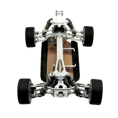 BAIJAC for WLtoys 124019 124017 1/12 RC Car Upgrade Parts All Metal Assembled Frame Chassis with Wheel Set Spare Accessories ( Color : Silver )