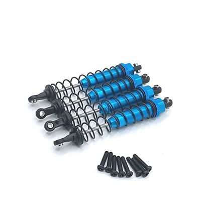 12402a Shock Shock oiMetal Oil Filled Front & Rear Shock Absorber Damper for Wltoys 12402-A A323 12409 1/12 RC Car Upgrade Parts (Color : Blue)