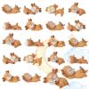 12 Pieces Deer Figurines Cake Toppers for Baby Shower Woodland Animal Deer Topper Cute Doe Fawn Cake Ornaments Decorations for Birthday Wedding Anniversary Party view 1