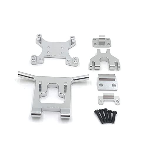 BAIJAC Metal Upgrade Fittings Front Guard&Bumper for 1/12 Wltoys 124018,124019 1/14 Wltoys 144001 RC Car Upgrade Parts ( Color : Silver )