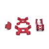 144002 144001 124017 124019 RC Car Metal Upgrade Kit, Shock Absorber Bracket & Rear Wing & Front Bumper, Multicolor ( Color : Blue ) view 4