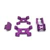 144002 144001 124017 124019 RC Car Metal Upgrade Kit, Shock Absorber Bracket & Rear Wing & Front Bumper, Multicolor ( Color : Red ) view 2