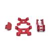 144002 144001 124017 124019 RC Car Metal Upgrade Kit, Shock Absorber Bracket & Rear Wing & Front Bumper, Multicolor ( Color : Red ) view 4