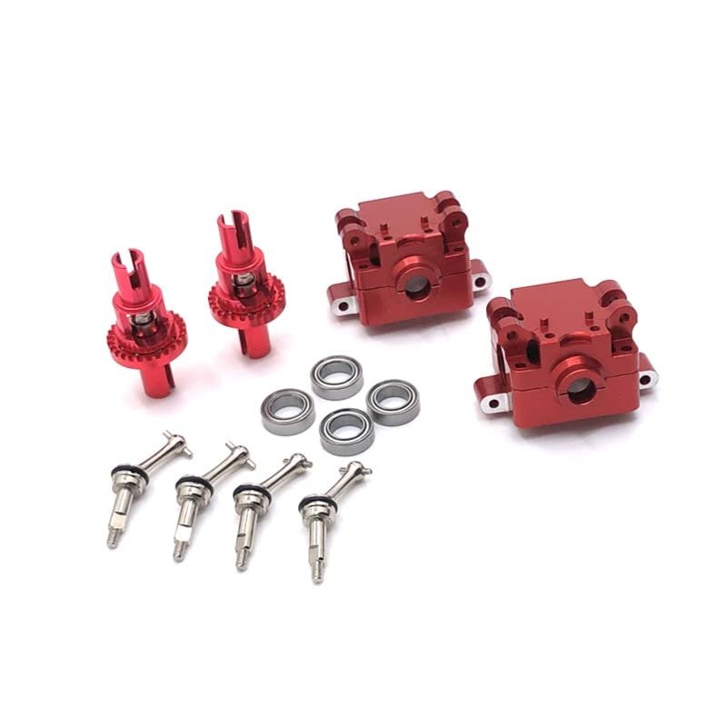 BAIJAC 284131 K969 K979 K989 K999 P929 P939 RC Car Metal Modification Parts Upgrade Gearbox, Differential Dog Bone and Other Kit ( Color : Red )