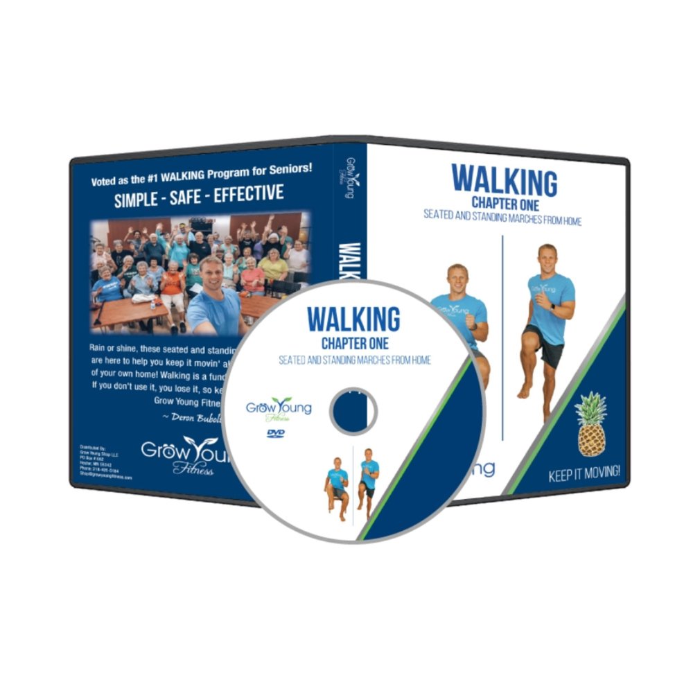 Grow Young Fitness Walking Exercises for Seniors DVD - Safe Senior Exercise DVD with 6 Marching Workouts