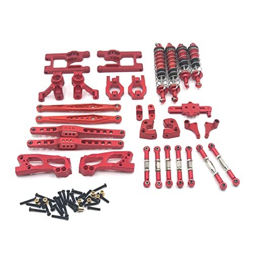BAIJAC 12428 Parts 12423 Upgrade Accessories Feiyue Fy03 Kit for Feiyue FY03 WLtoy 12428 12423 1/12 RC Buggy Car Parts 13 Piece ( Color : Red )