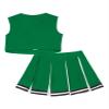 Nikiikoo Kids Girls Cheer Leader Costume Cheerleading Uniform Performance Outfits Halloween Party Dress Up Green 14 Years view 4