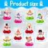 10 Pieces Snowman Honeycomb Centerpieces Winter Theme Table Decorations Snowflake Birthday Table Centerpieces Table Topper for Kids Winter Party Christmas Holidays Supplies view 4