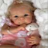 Pinky Reborn Dolls-19 Inch Lifelike Baby Dolls, Silicone Full Body Eyes Opened Newborn Baby Looks Realistic Real Baby Dolls Anatomically Correct Child Toys Birthday Gifts view 3