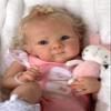 Pinky Reborn Dolls-19 Inch Lifelike Baby Dolls, Silicone Full Body Eyes Opened Newborn Baby Looks Realistic Real Baby Dolls Anatomically Correct Child Toys Birthday Gifts view 4