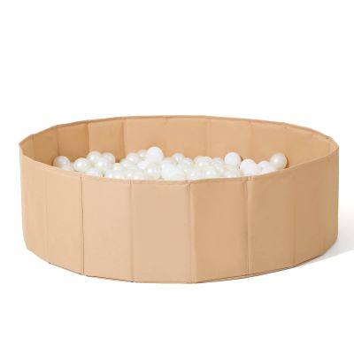 Ball Pits for Toddlers, Play Pool with Storage Bag for Baby Girls Boys Kids as Play Yard, Baby Playpen, Fence, Oxford Cloth Portable & Foldable Ball Pool, Beige