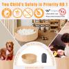 Ball Pits for Toddlers, Play Pool with Storage Bag for Baby Girls Boys Kids as Play Yard, Baby Playpen, Fence, Oxford Cloth Portable & Foldable Ball Pool, Beige view 2