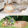 Ball Pits for Toddlers, Play Pool with Storage Bag for Baby Girls Boys Kids as Play Yard, Baby Playpen, Fence, Oxford Cloth Portable & Foldable Ball Pool, Beige view 3