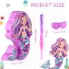 Suilung Mermaid Piata Bundle 18.9 Inch Mermaid Party Supplies with Blindfold, Bat and Filler for Under the Sea Theme Birthday Party Carnival Activity Decorations view 2