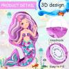 Suilung Mermaid Piata Bundle 18.9 Inch Mermaid Party Supplies with Blindfold, Bat and Filler for Under the Sea Theme Birthday Party Carnival Activity Decorations view 3