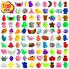 100 Pcs Kawaii Squishies Party Favors for Kids 4-8-12, Mochi Squishy Toys Treasure Box Toys for Classroom Prizes,Stress Relief Fidget Toys Birthday Gift for Boys Girls Goodie Bag Pinata Stuffers view 1
