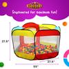 Kids Ball Pit Pop Up Large Tent for Toddlers - Indoor & Outdoor Gift Toys for Infants Girls & Boys, Baby Playpen with Zippered Storage Bag, 50 BallPit Balls Included view 4