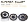 HOPLEX Aluminum 1.9 Inch Beadlock Wheels RC Wheel Rim Set Wheel Hub for 1:10 RC Crawler Axial SCX10 SCX10 II 90046 SCX10 III AXI03007 TRX4 D90 12mm Hex view 2