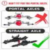 HOPLEX Aluminum 1.9 Inch Beadlock Wheels RC Wheel Rim Set Wheel Hub for 1:10 RC Crawler Axial SCX10 SCX10 II 90046 SCX10 III AXI03007 TRX4 D90 12mm Hex view 3