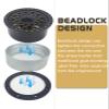 HOPLEX Aluminum 1.9 Inch Beadlock Wheels RC Wheel Rim Set Wheel Hub for 1:10 RC Crawler Axial SCX10 SCX10 II 90046 SCX10 III AXI03007 TRX4 D90 12mm Hex view 4
