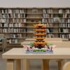 JXRLMB Chinese Ancient Famous Architecture Micro Building Blocks Set for Adults Yellow Crane Tower with Sakura Tree Cherry Plants, Toys for Kids Age of 14+ 2200 pcs view 4