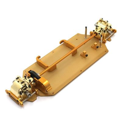 BAIJAC 1/12 124016 124017 124018 124019 RC Car Metal Upgrade Chassis Parts, Battery Holder, Gearbox, Transmission Assembly, etc. ( Color : Gold )