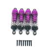 4PCs/1set Metal Front&Rear Universal Shock Absorber for Wltoys 124019 124018 124017 124016 144002 144001 RC Car Upgrade Parts ( Color : Black ) view 2