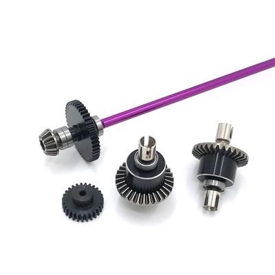 BAIJAC for WLtoys 124016 124017 124018 124019 1/12 RC Car Upgrade Parts Metal Differential Drive Assembly Motor Gear ( Color : Purple )