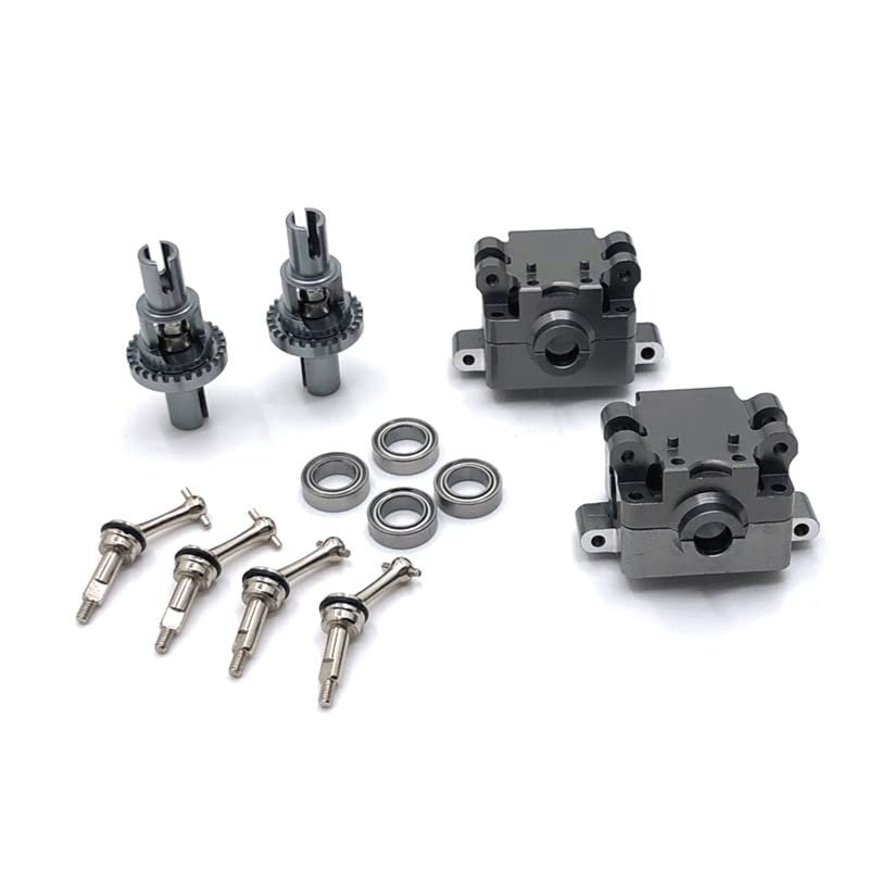 BAIJAC 284131 K969 K979 K989 K999 P929 P939 RC Car Metal Modification Parts Upgrade Gearbox, Differential Dog Bone and Other Kit ( Color : Gray )