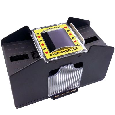 Rareidel Automatic Card Shuffler 4 Deck, Card Dealer Machine, Electric Casino Card Shuffler for UNO, Blackjack, Texas Hold'em, Home Card Games