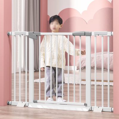 Extendable Safety Gate,Extra Wide Mounted Security Gates,Auto Close Pet Safety Gate,Baby Safety Stair Gate,Pressure Fit,for Stairs,Doorways (71.2-74in)