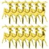 10pcs Cartoon Reindeer Foil Balloons for Christmas Party Decoration Festival Supplies for Wall Table Decor Create Joyful Atmosphere view 1