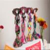 amae INCENSE LA Catrina Dia de Los Muertos Sculptured Papel Mache Figurine TWO10.6 Tall Artisan Made Figurine view 2