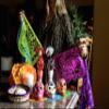 amae INCENSE LA Catrina Dia de Los Muertos Sculptured Papel Mache Figurine TWO10.6 Tall Artisan Made Figurine view 4