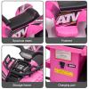 Kids Ride on ATV, 6V Battery Powered Kids Electric Vehicle, 4 Wheeler Quad w/Headlights, MP3, USB, Volume Control, Large Seat, Electric Ride on Toys Best Gifts for 18-36 Months Boys Girls Girls (Pink) view 4