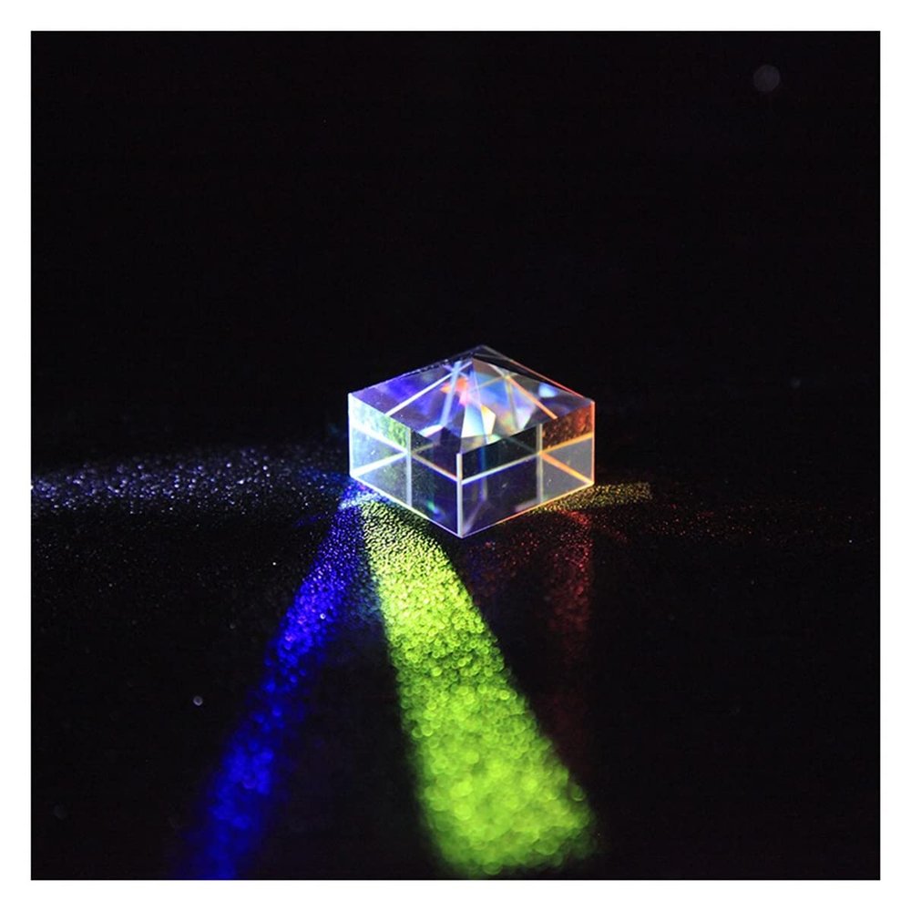 Prisms & Kaleidoscopes Triangular Prisma Crystal Photographic Prisme Color Prisms Physics Experiment Science Classroom Optics Kits (Color : 25X20X20MM)