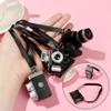 Dollhouse Miniature Camera 1Pc Dollhouse Miniature Digital SLR Camera Dolls House Decor Accessory for Dollhouse Decals Plastic Toy Camera(Style 1) view 4