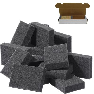 Card Dividers for Storage Boxes Trading Box Dividers Multifunction Card Sponge Shock Absorbing Sponge Suitable for Almost All Boxes to Fill Extra Space Security Black(40 Pcs)