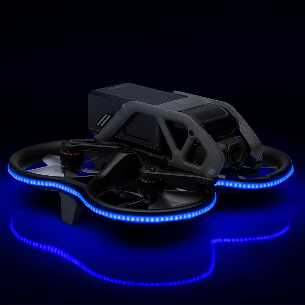 LED Light Strip for DJI Avata,Light-Emitting Anti-Collision Night Fight Warning Light Strip,Drone Quadcopters Accessories (Blue)