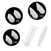 3 Pack Vampire Fangs Fake Teeth with Adhesive Tooth Kits, Halloween Cosplay Accessories Party Prop Decoration in 3 Sizes for Kids and Adults view 1