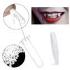 3 Pack Vampire Fangs Fake Teeth with Adhesive Tooth Kits, Halloween Cosplay Accessories Party Prop Decoration in 3 Sizes for Kids and Adults view 3