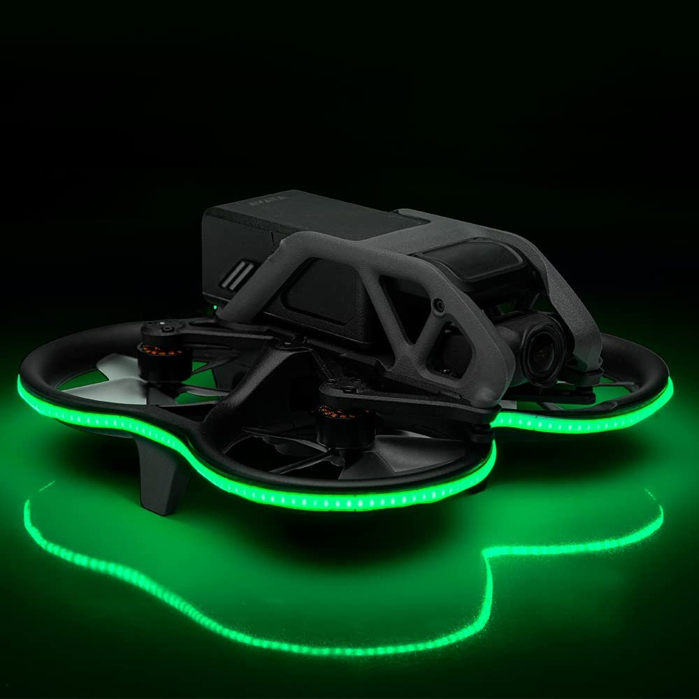 LED Light Strip for DJI Avata,Light-Emitting Anti-Collision Night Fight Warning Light Strip,Drone Quadcopters Accessories (Fluorescent Color)