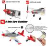 HTLNUZD Remote Control Aircraft Plane 4 Channels 768-1P51D, Wingspan EPO Warbird Radio One Key Aerobatic Controlled Plane RTF view 3