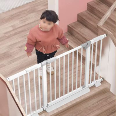 Auto Close Safety Gate Doors,Stair Gates for Baby and Dogs,Pressure Fit Stair and Pet Gate,Extendable Safety Gate,Two Way Open,for House,Stairs,Doorways (32.7-35.4in)
