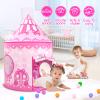 3pc Kids Play Tent for Girls with Ball Pit, Crawl Tunnel, Princess Tents for Toddlers, Baby Space World Playhouse Toys (3PC Princess Dream Tent) view 2
