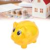 Beufee Cute Piggy Bank, Transparent Piggy Bank Cartoon Pig Coin Piggybank Pig Shaped Unbreakable Money Bank Decoration for Kids Girls Boys Adults(L) view 3