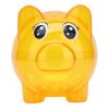 Beufee Cute Piggy Bank for Girls Boys, Transparent Piggy Bank Cartoon Pig Coin Piggybank Pig Shaped Unbreakable Money Bank Decoration for Kids Adults(M) view 1